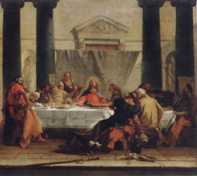 Giambattista Tiepolo Muse most par Giambattista Tiepolo the last Abendmabl oil painting picture
